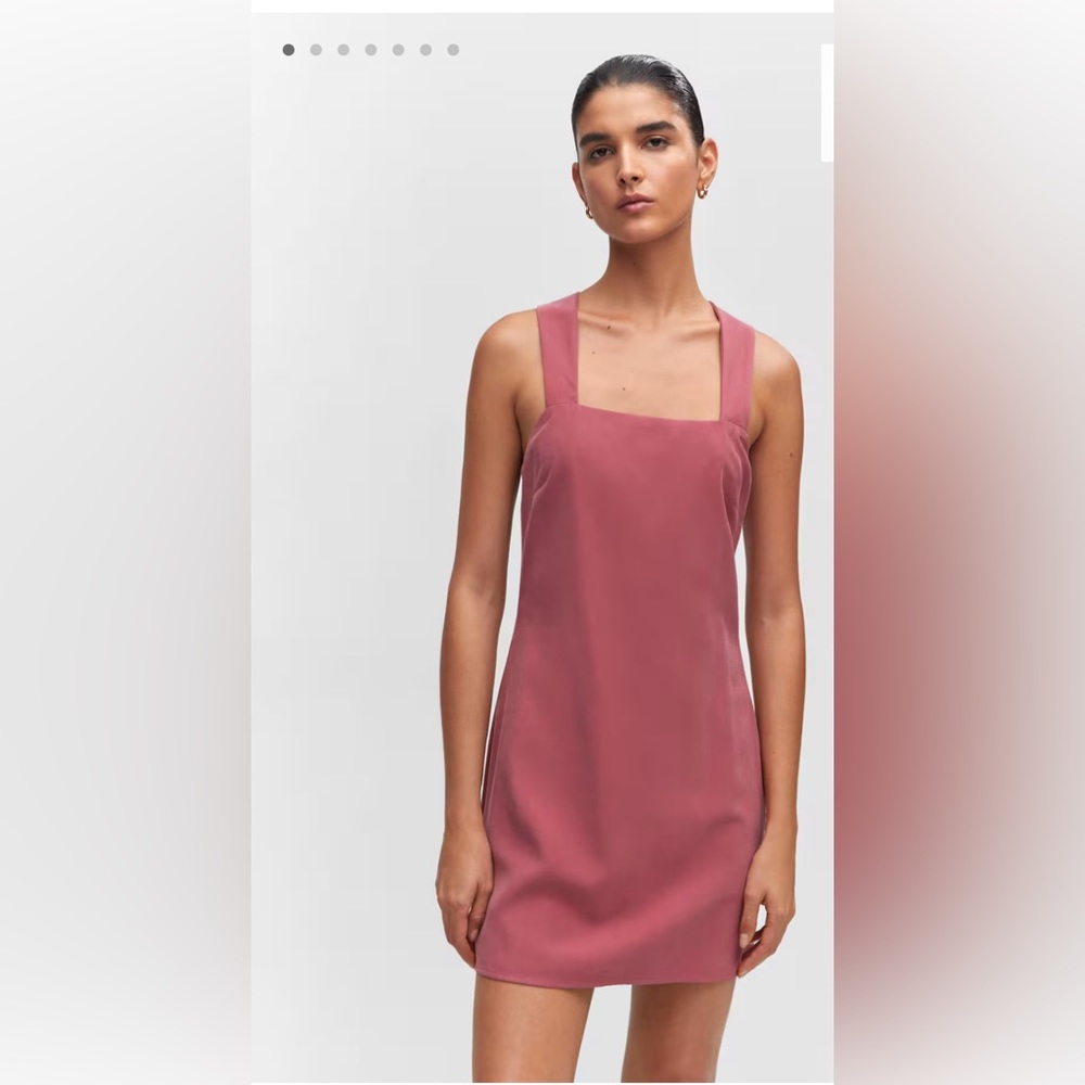 Dusty rose colored mini dress